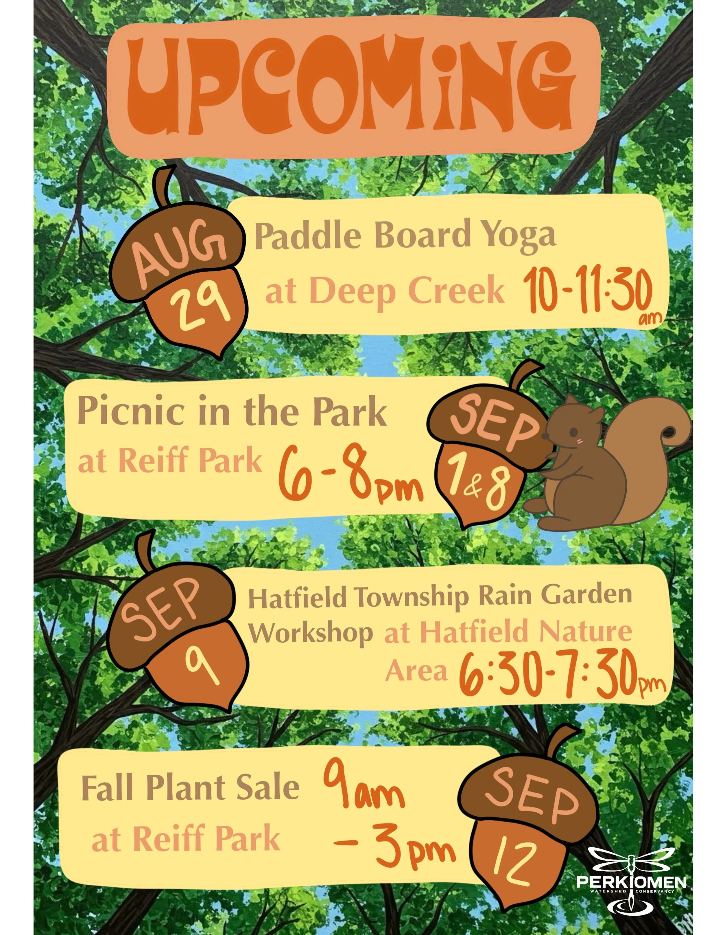 Check out some of our upcoming events! Find our calendar on perkiomenwatershed.org/calendar to register for these events and see more that we have to offer! #localevents #montcopa #montcoevents