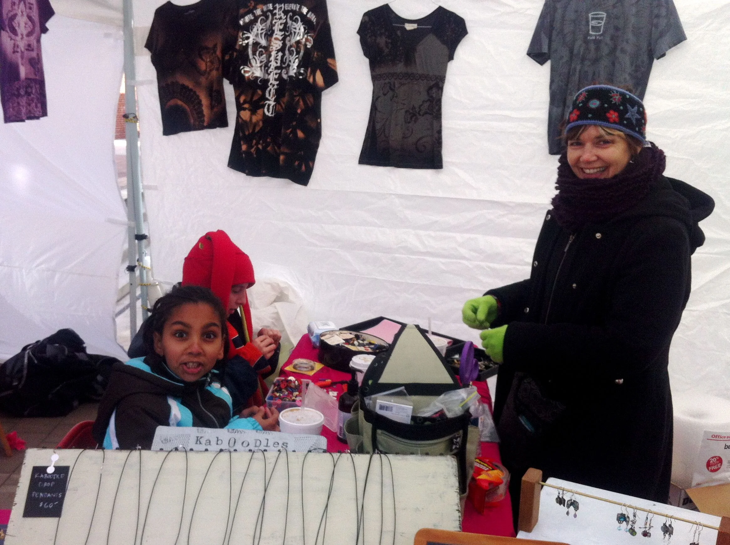 Freezing at Fenton Street Market... so lucky to freeze with friends!