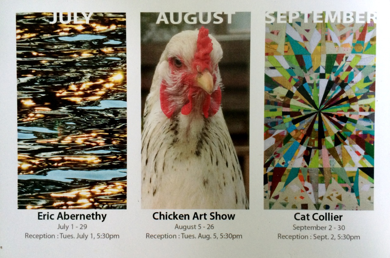 My chicken icons go to the Chicken Art Show in Asheboro, NC