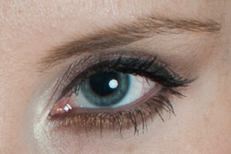 The catch light is the bright white spot in the pupil 