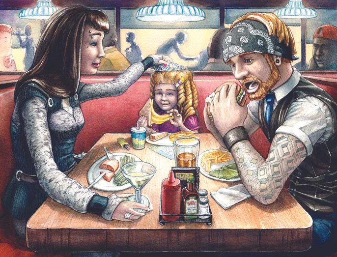 Family Dinner at Her Favorite Place