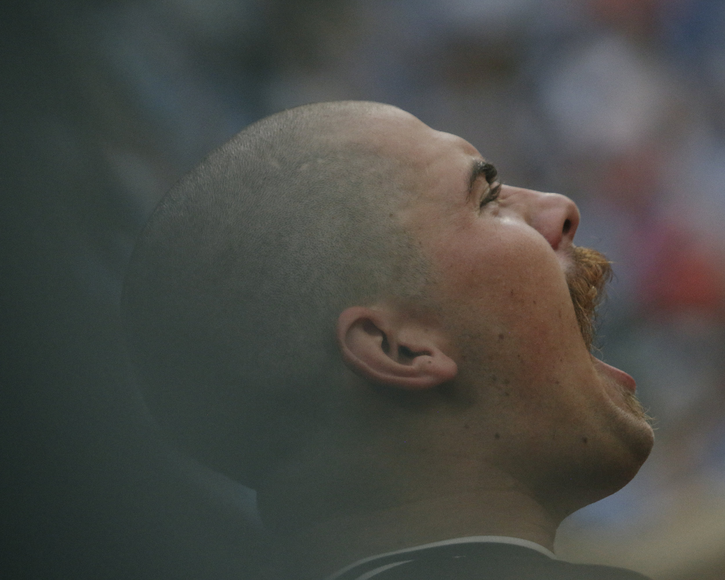 Houston baseball player Carter Henry screams after a walk off homerun during the NCAA Regional tournament in Chapel Hill, North Carolina.