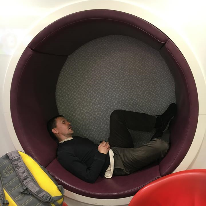 Sleeping in my cell