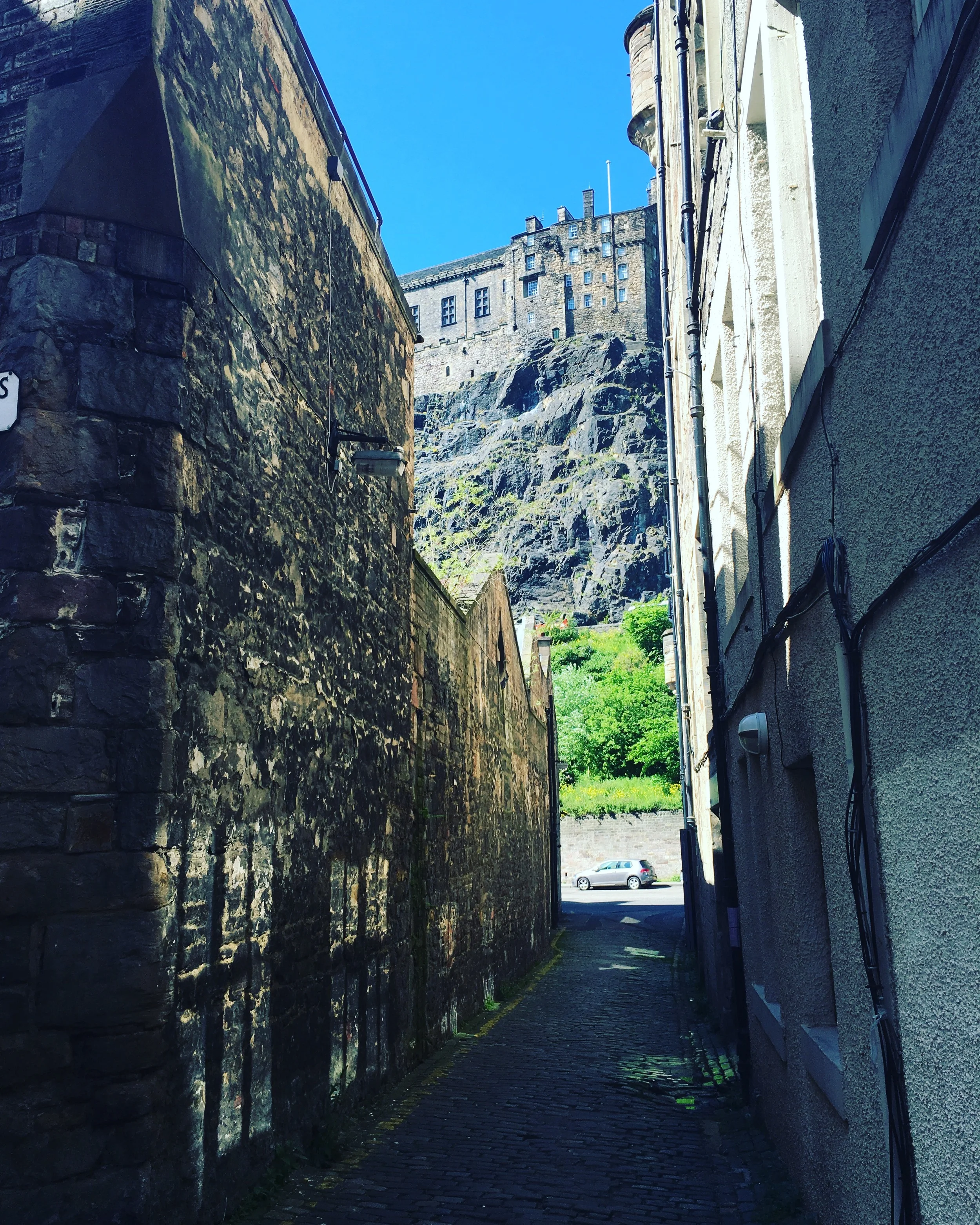 The view from the door to our AirBNB apartment building