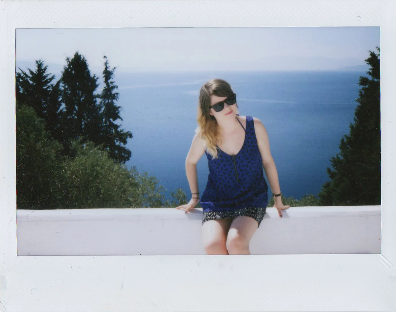 The lovely Olivia enjoying the lovely view