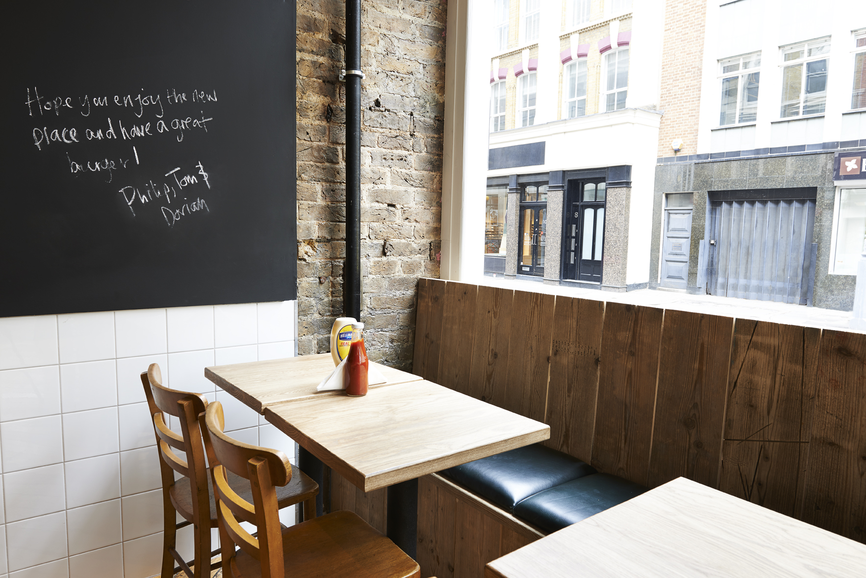 Hope you enjoy the new place and have a great burger! Philip, Tom & Dorian.