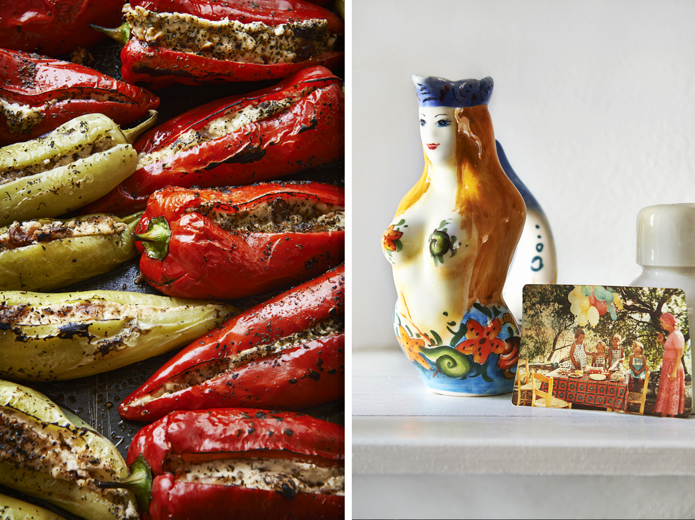 Roasted peppers.