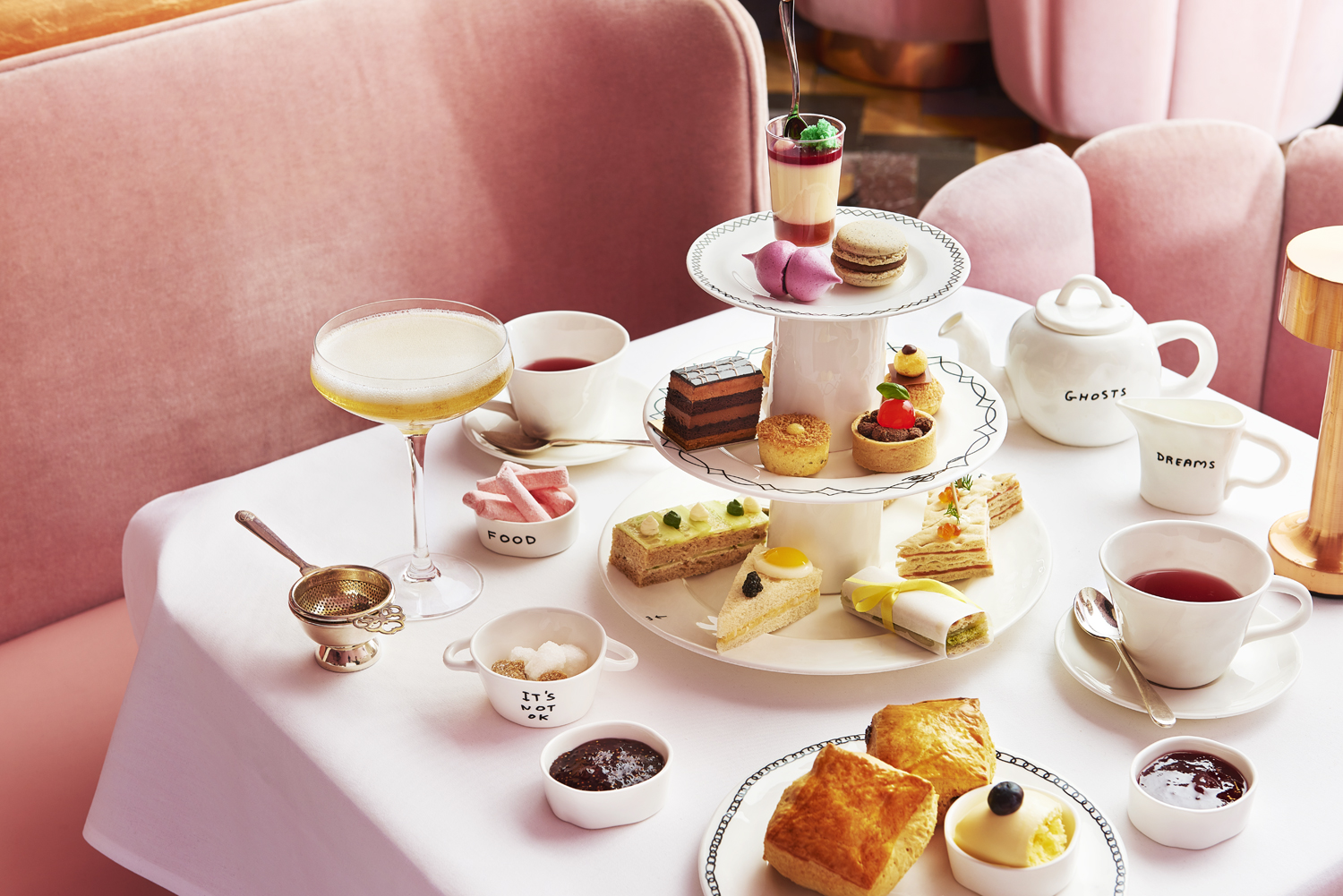 Food and drink photographer London. afternoon tea photography by Scott Grummett of Shoot group and p for production . Sketch london commissioned food and drink restaurant photography