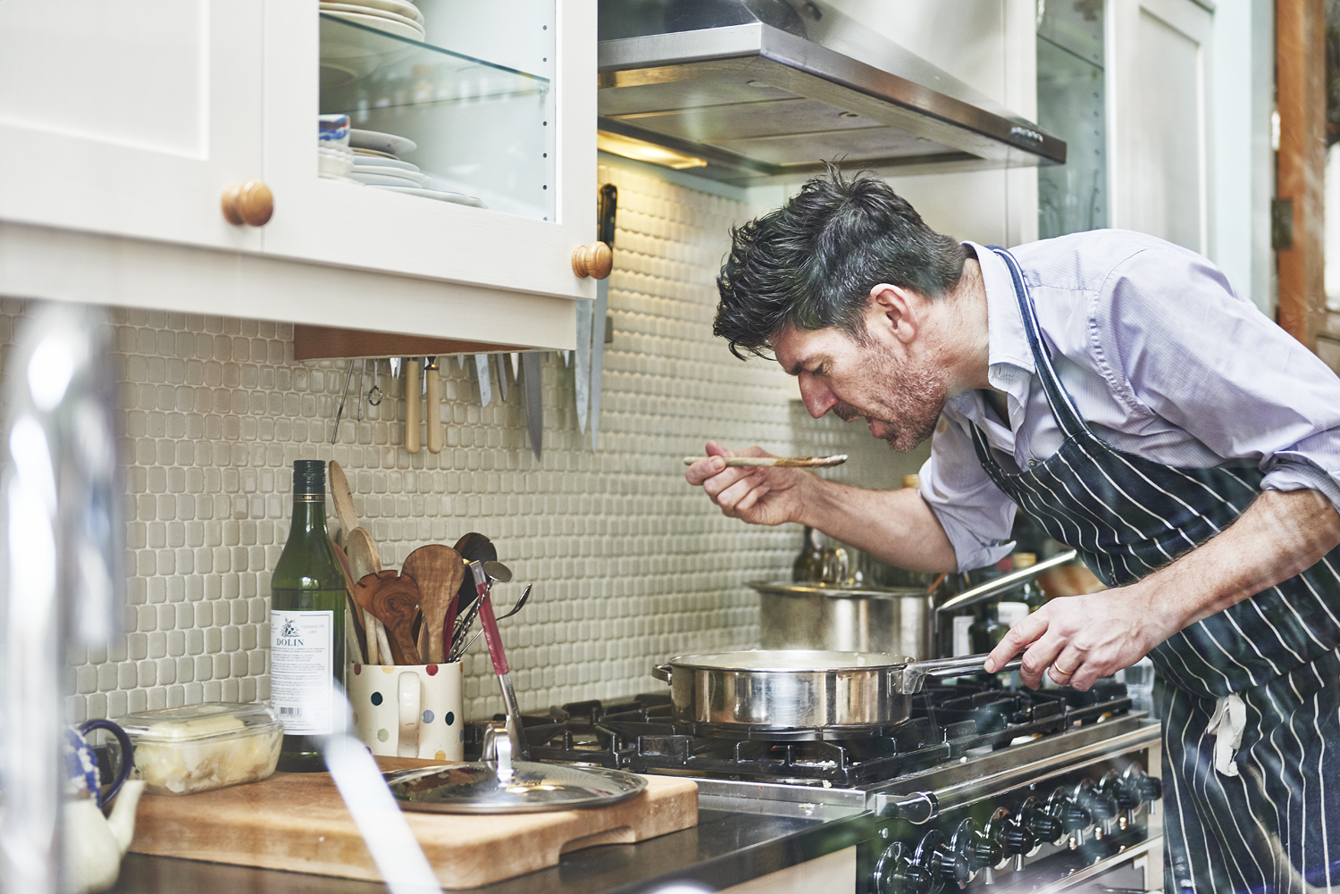 Russell Norman Cookbook Recipe book cookbook cook photographer food & drink and drink and food photography London UK. Esquire Chef portrait portraits picture pictures pic