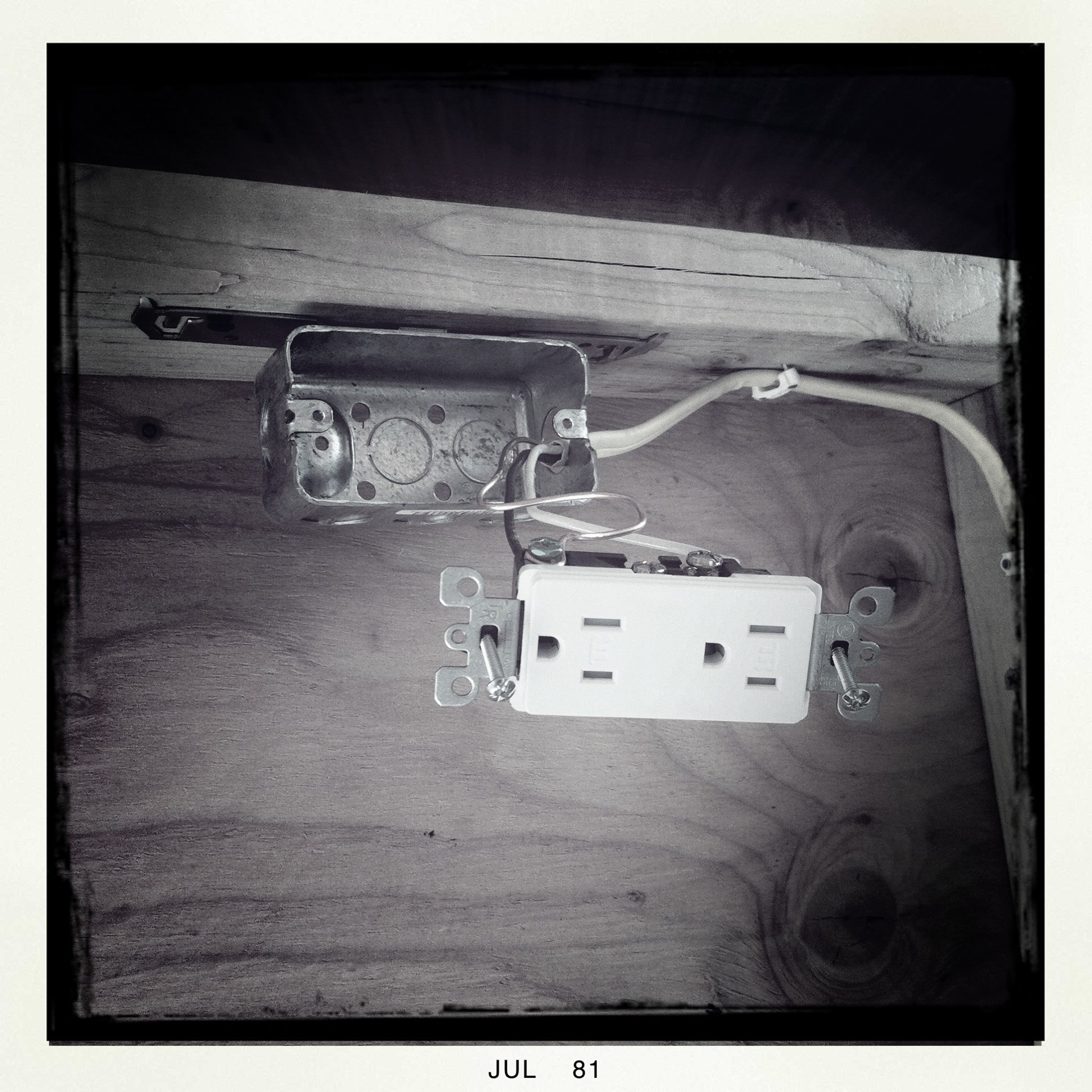 We got some of the electrical done before the parents had to head back to Michigan. Steve was a big help in getting this part of the house started for us. Thanks Steve!!