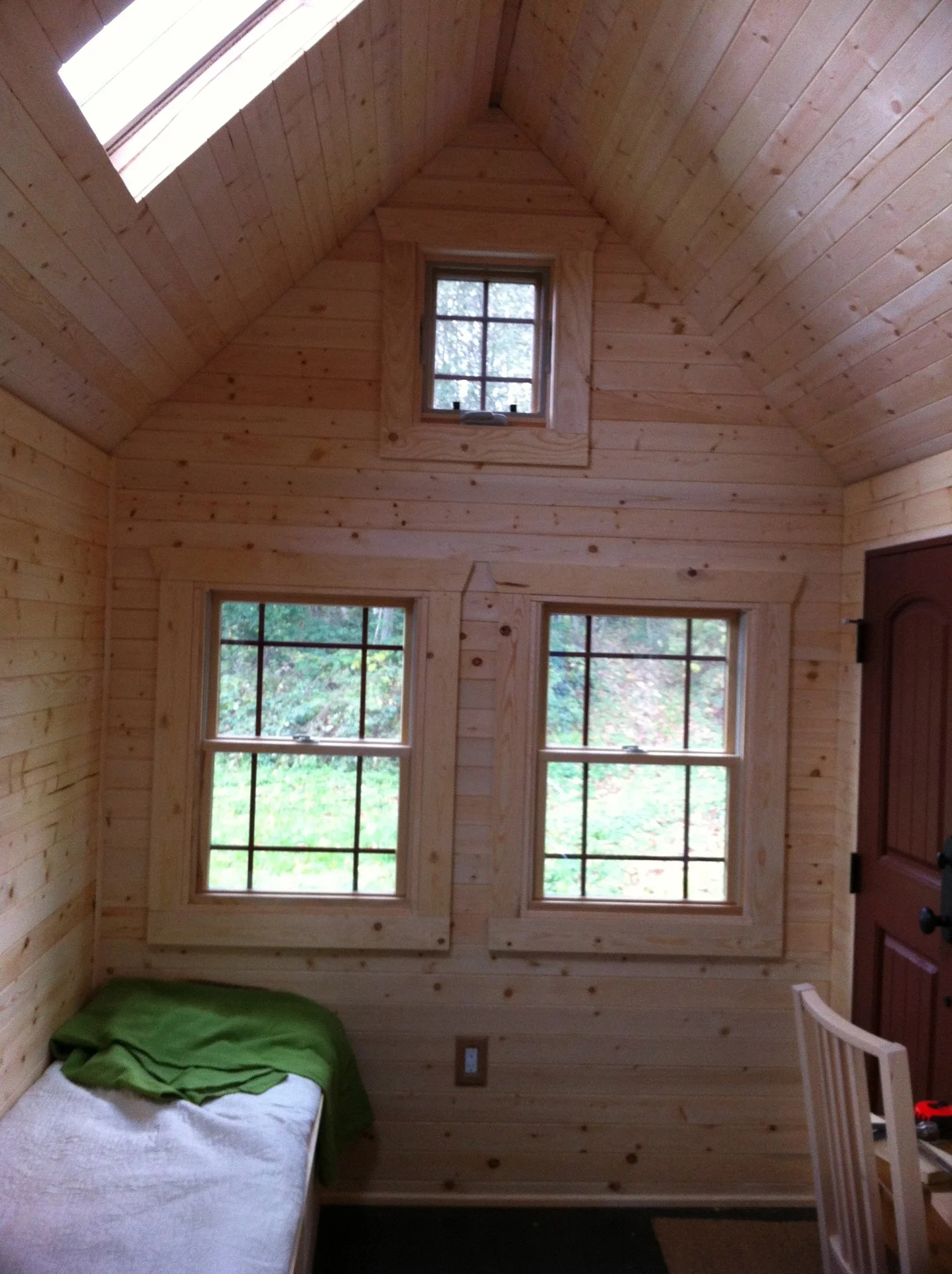 After window frames.