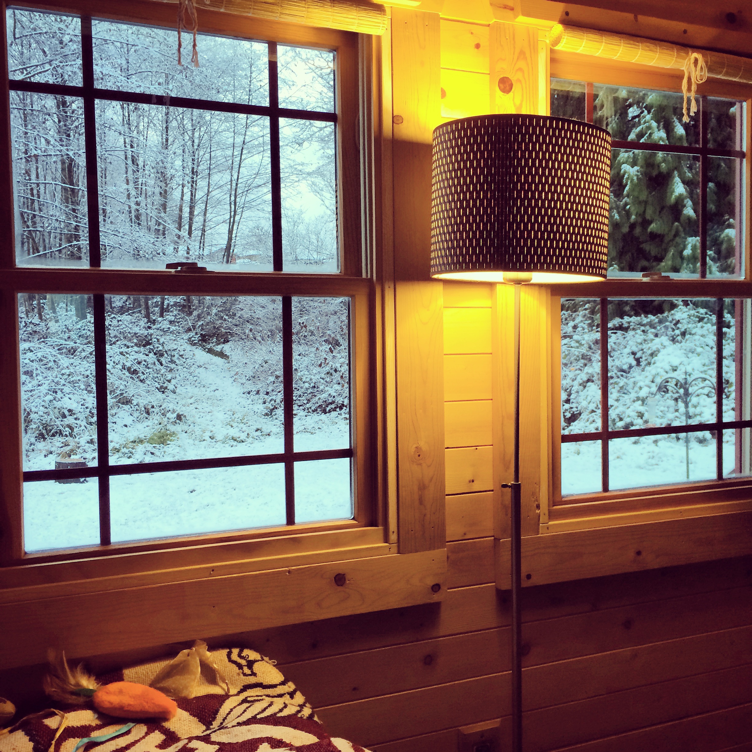 Nice and cozy inside the Tiny House.