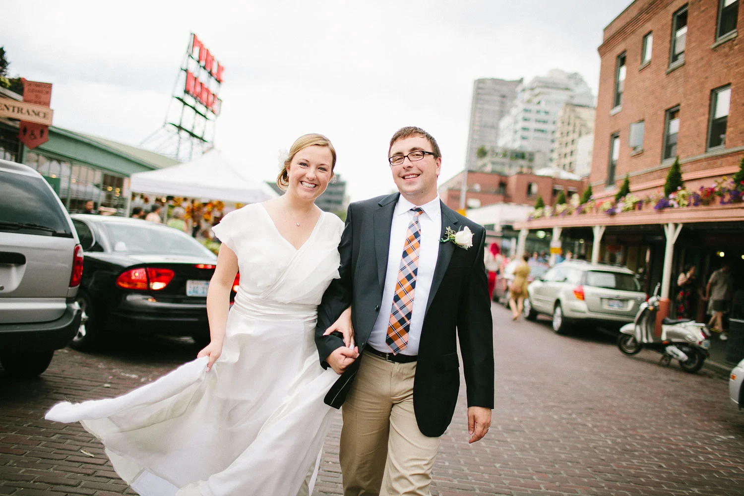 Pike Place Market wedding photography