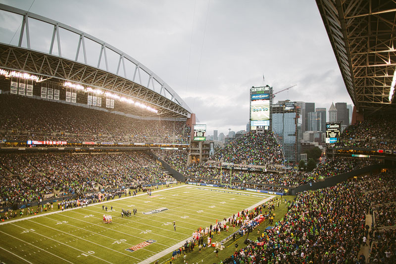Seattle Seahawks vs San Francisco 49ers football photography
