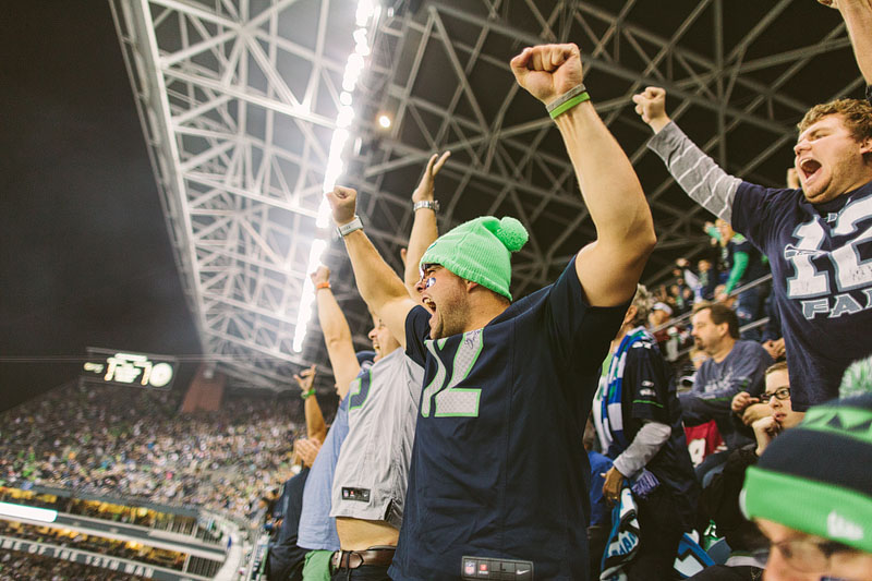Seattle Seahawks vs San Francisco 49ers football photography