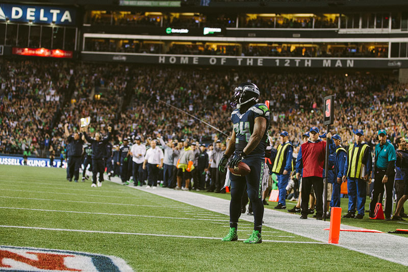 Seattle Seahawks vs San Francisco 49ers football photography