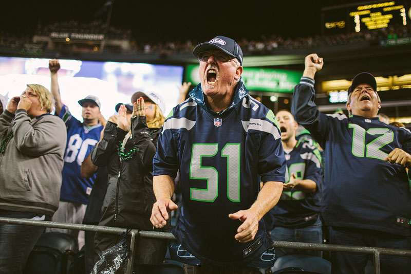 Seattle Seahawks vs San Francisco 49ers football photography