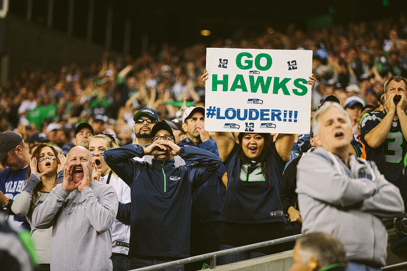 Seattle Seahawks vs San Francisco 49ers football photography