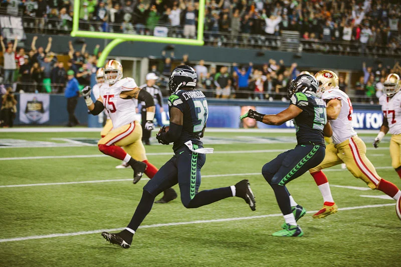 Seattle Seahawks vs San Francisco 49ers football photography