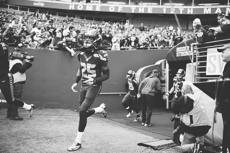 Seattle Seahawks sports photography Richard Sherman
