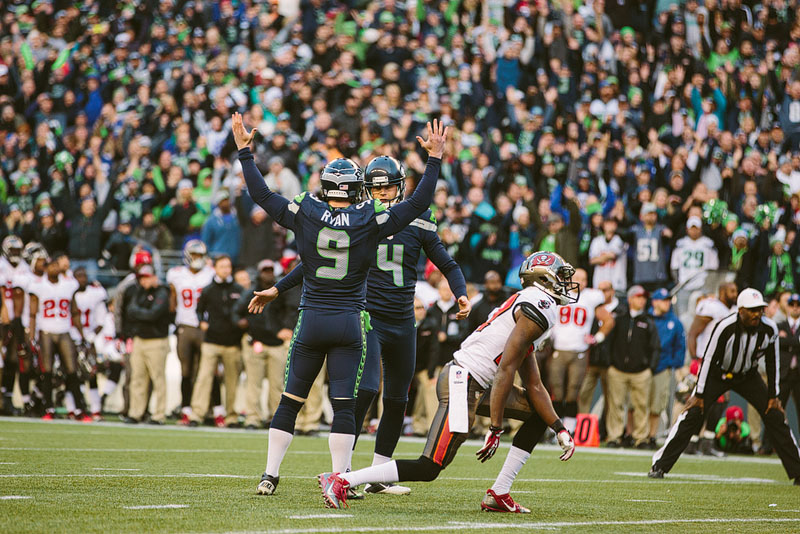 Seattle Seahawks sports photography - Steven Hauschka