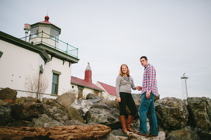Seattle engagement photography at Discovery Park