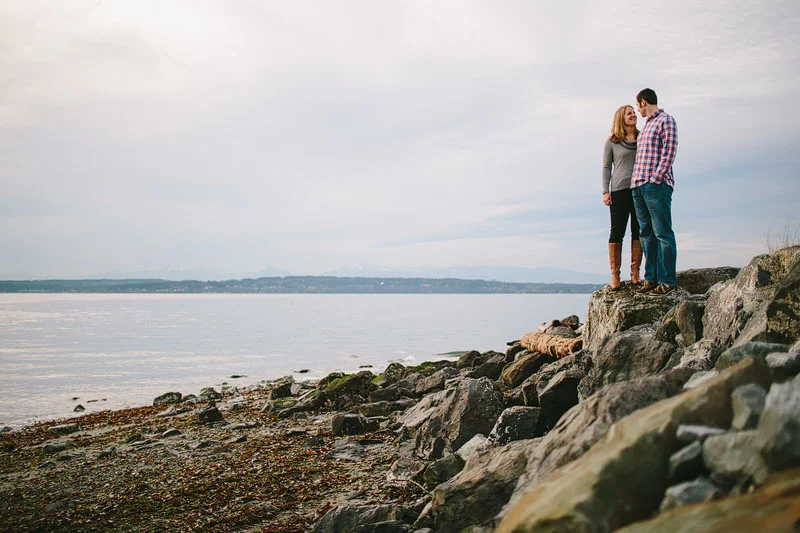 Seattle engagement photography at Discovery Park