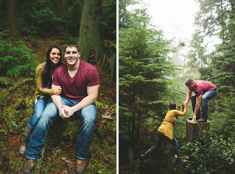 Point Defiance engagement photography