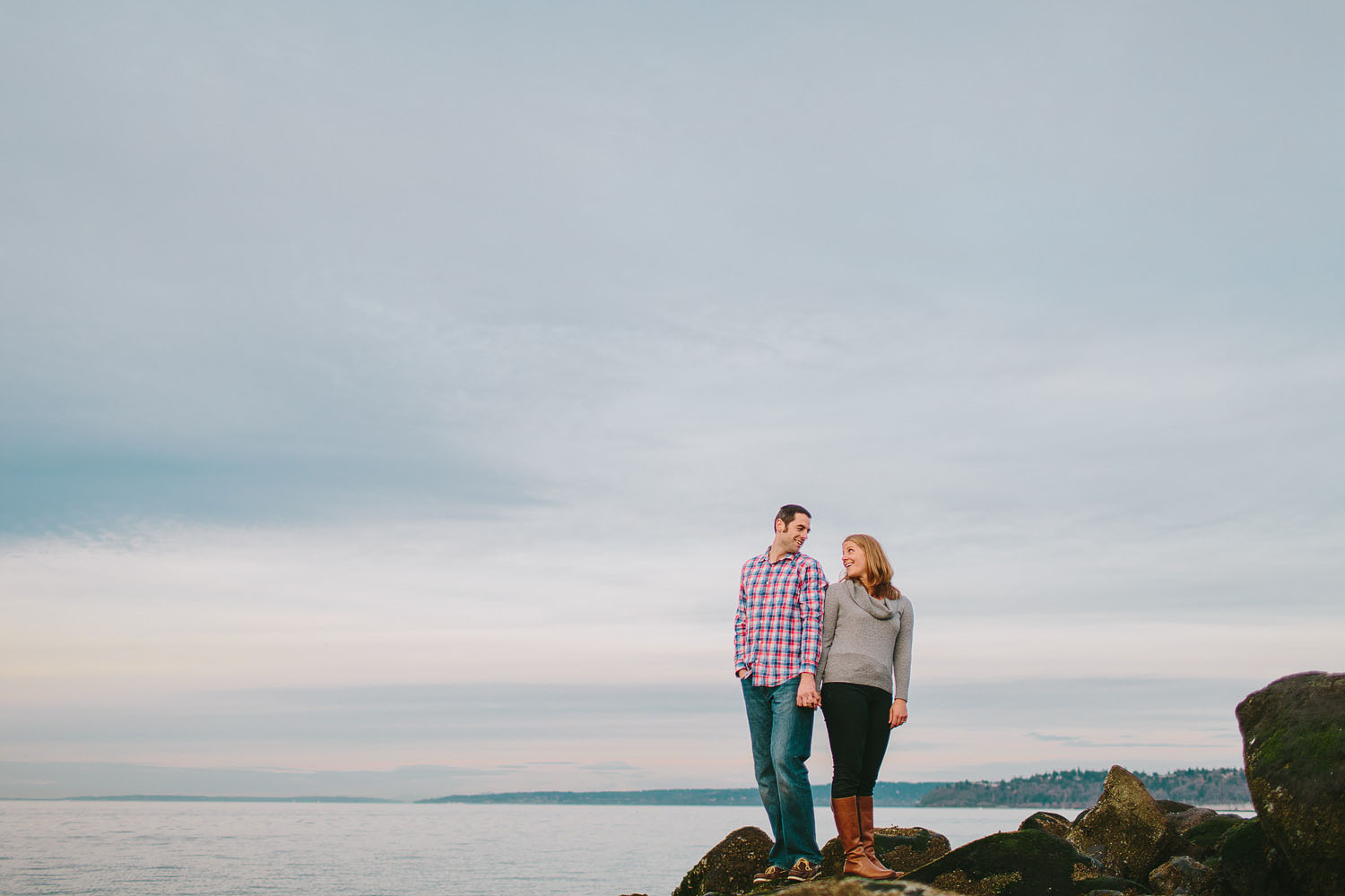 Seattle engagement photography at Discovery Park