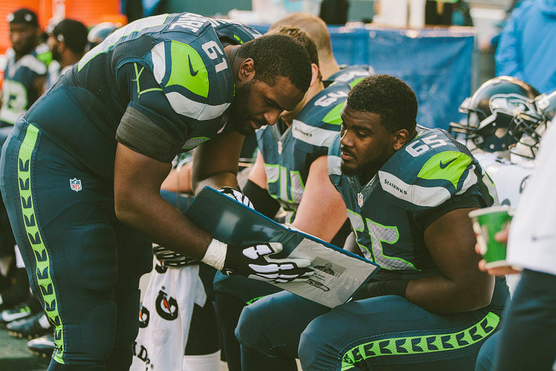 Seattle Seahawks sports photography - Mike Fiechtner Photography