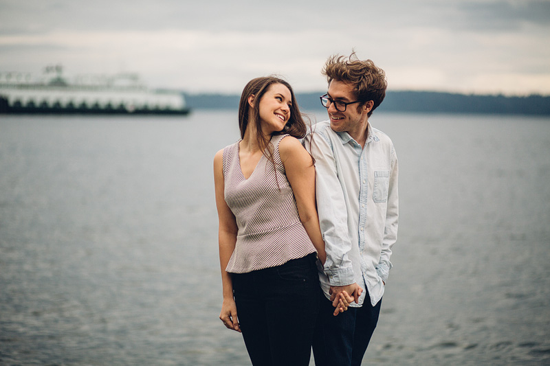 Seattle engagement photography at Lincoln Park