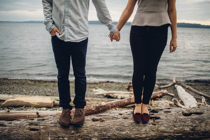 Seattle engagement photography at Lincoln Park