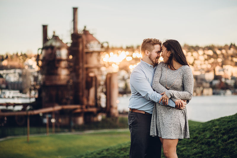 Gas Works Engagement Photos