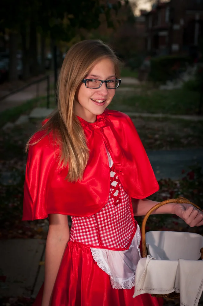 Olivia as Little Red Riding Hood