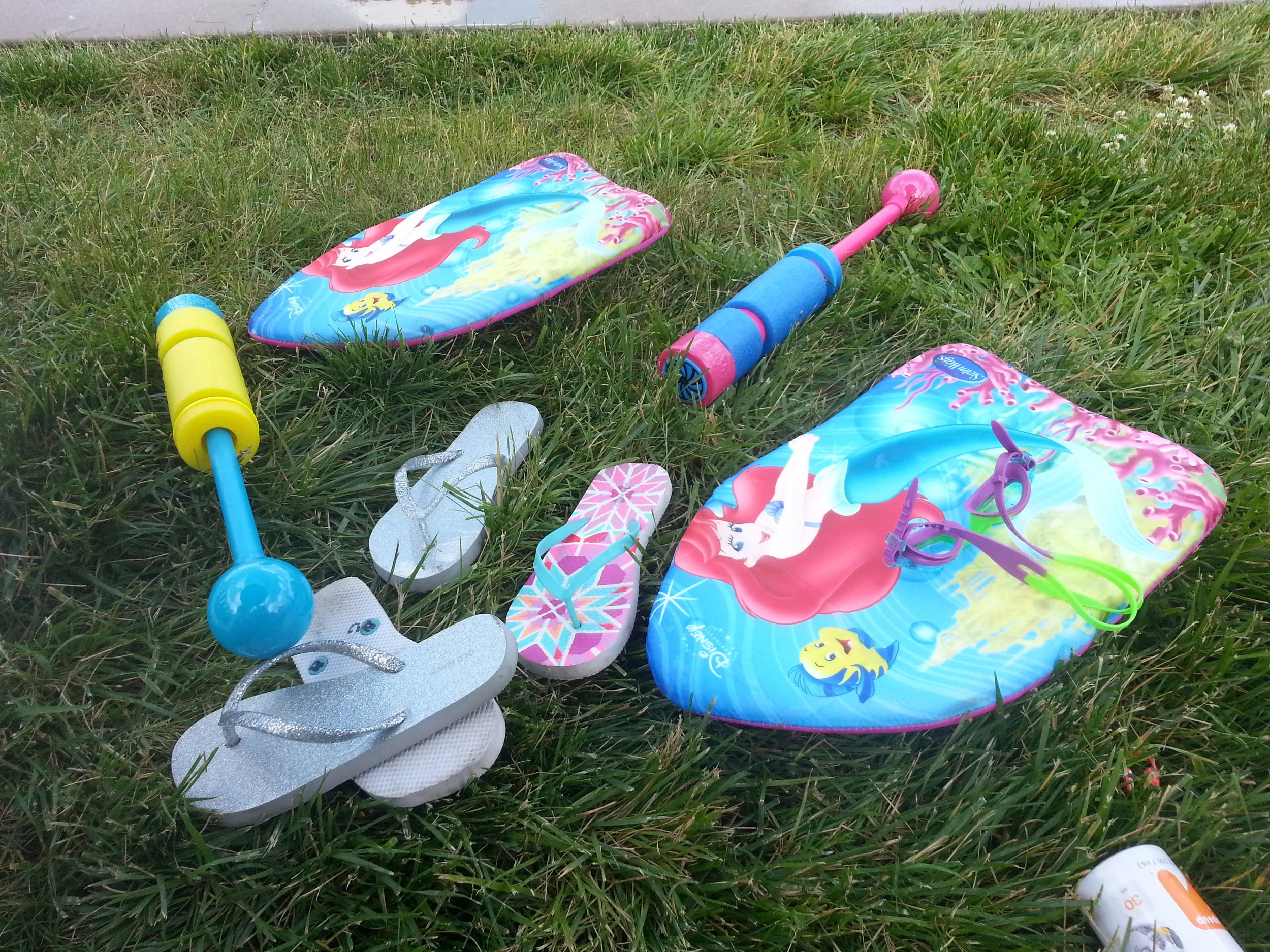 The only photo from our time at the pool.