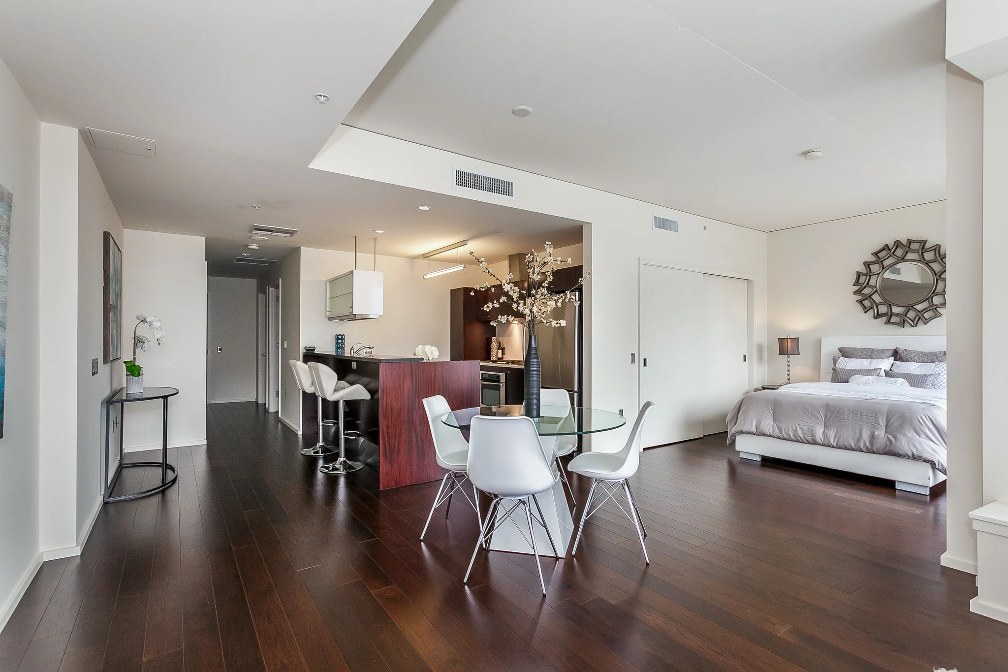 dining and kitchen
