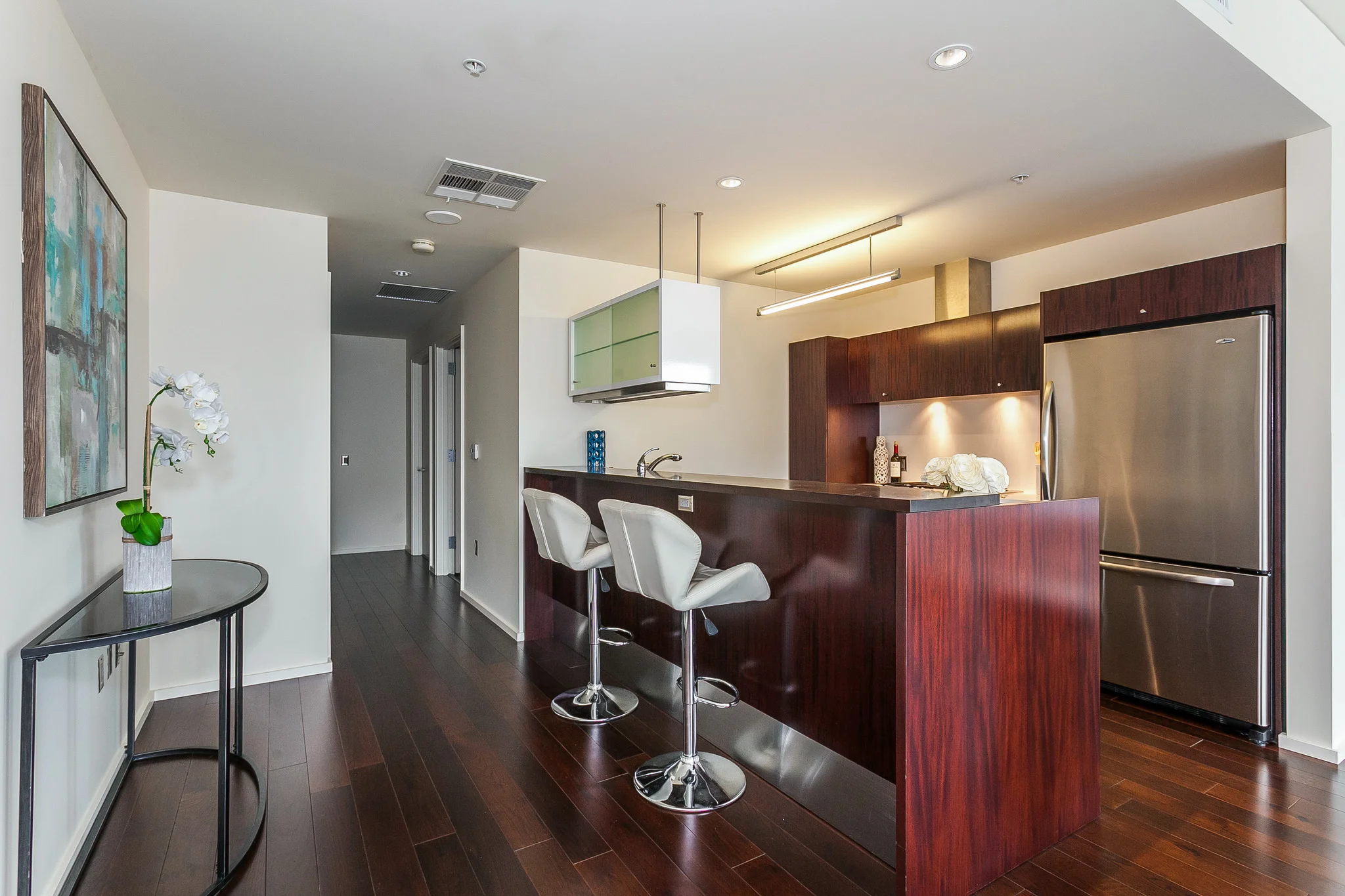 kitchen and hall