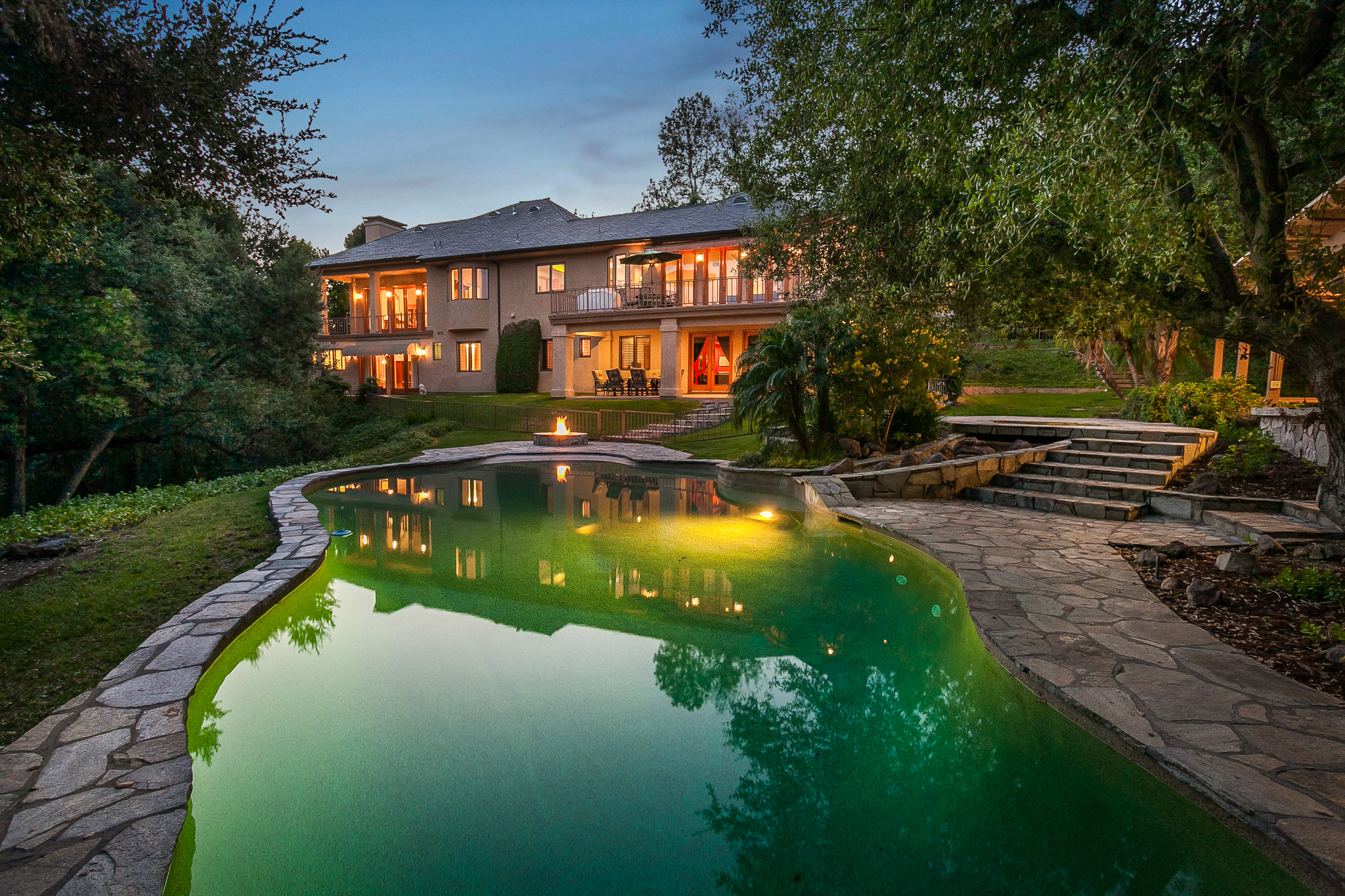 pool and back of house