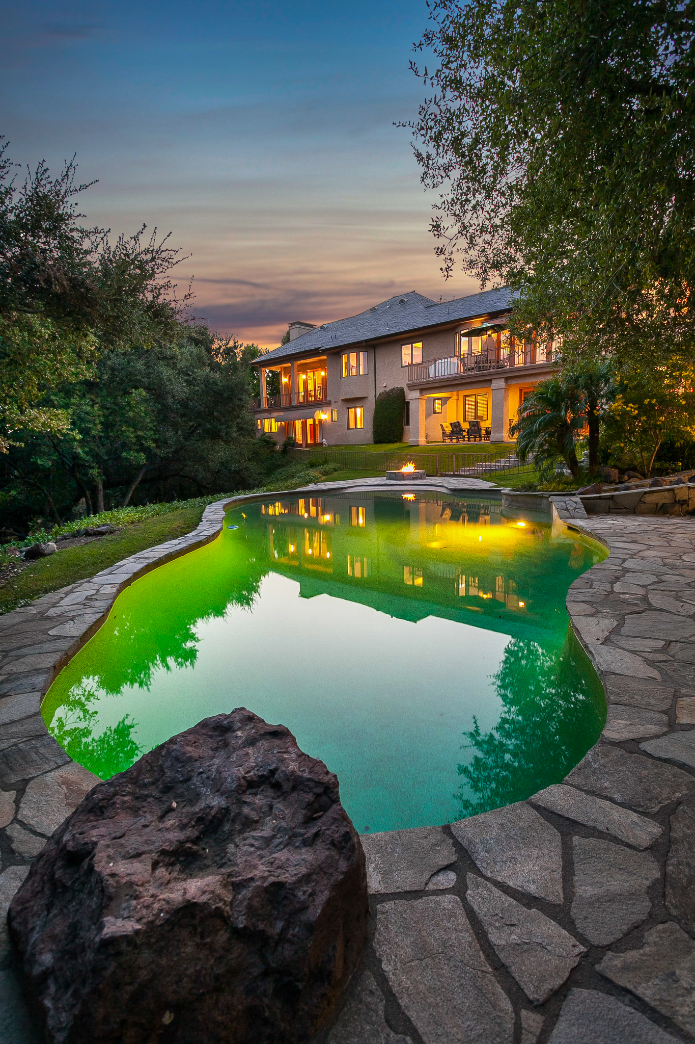 pool and back of house