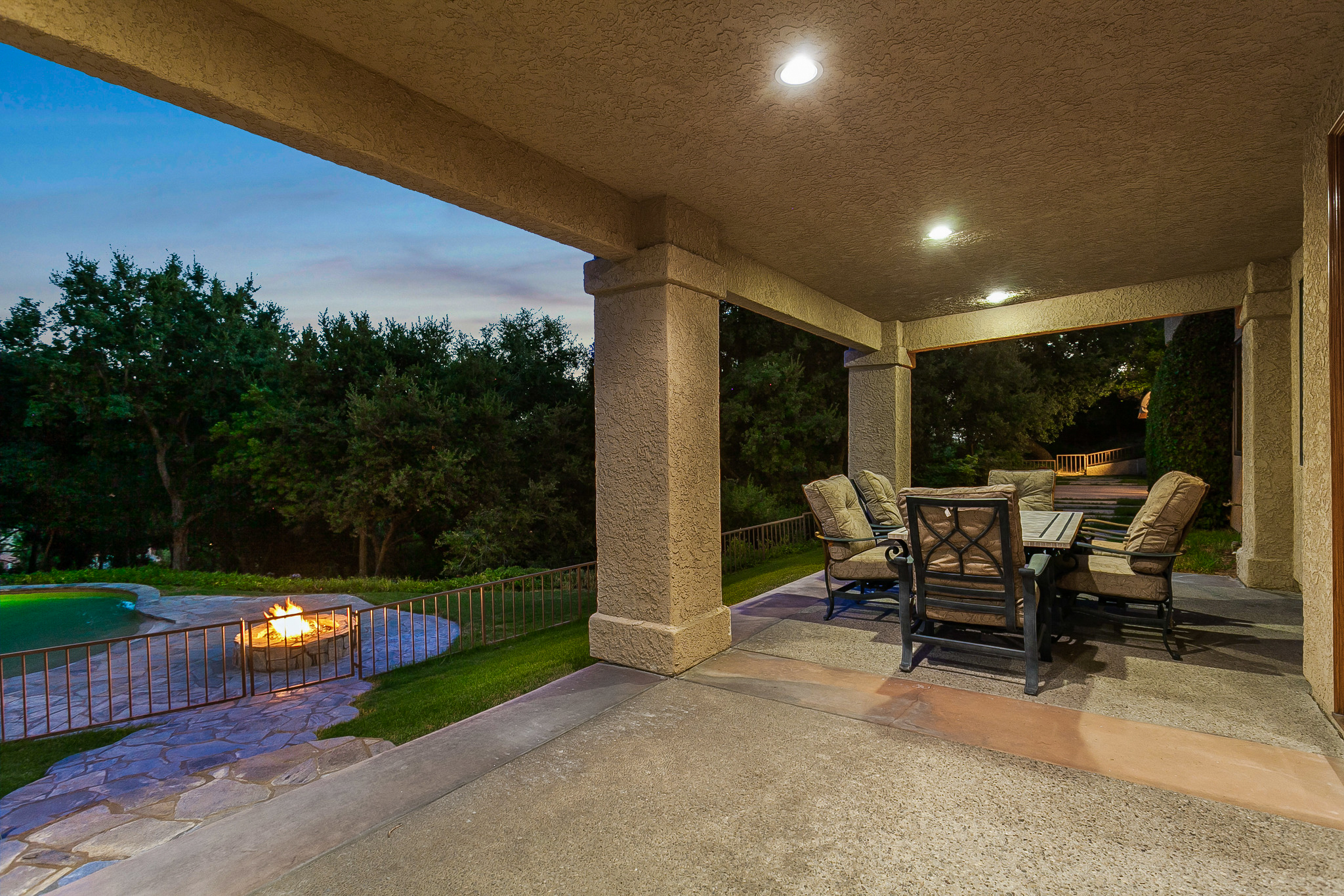 backyard seating