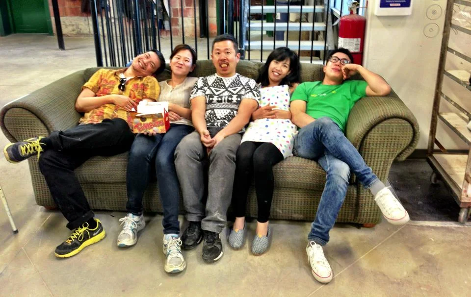 Residency mate, Krisaya from Thailand, James from Malaysia, Hui Min and Thomas from Singapore. 