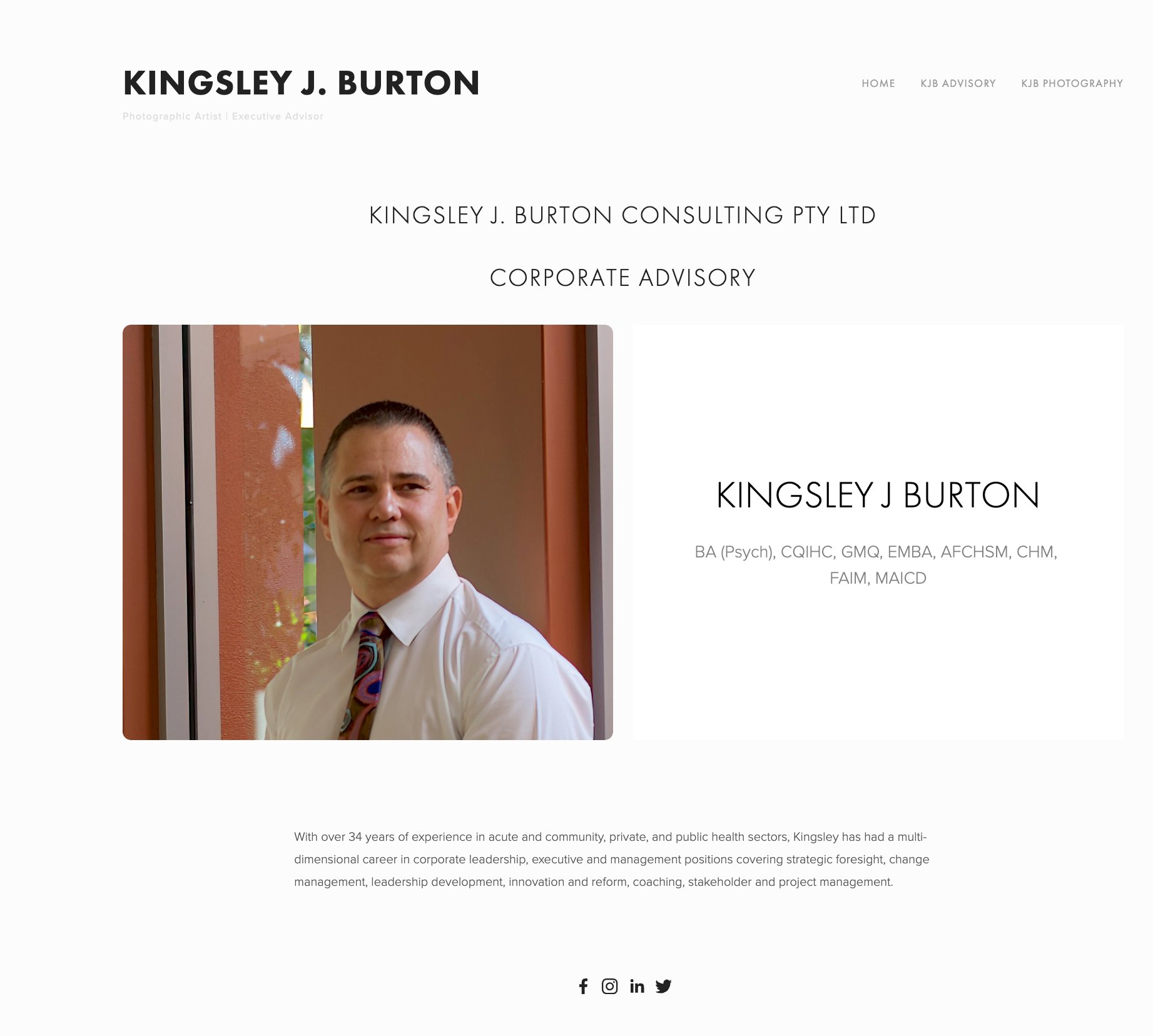 Kingsley J Burton Corporate Advisory