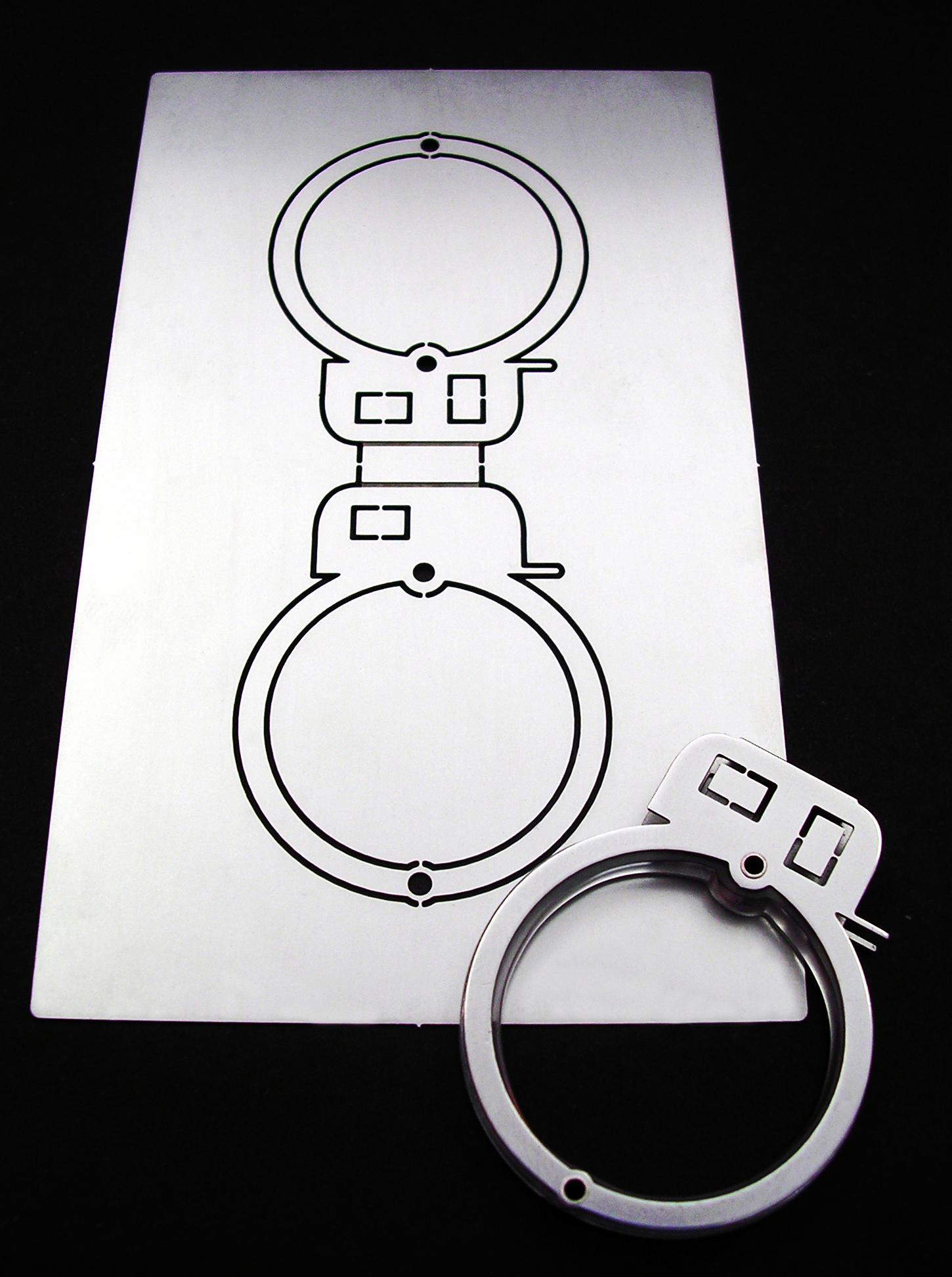   Caravan Card Ring Set  | 2005 | Stainless Steel, Acrylic |&nbsp; 