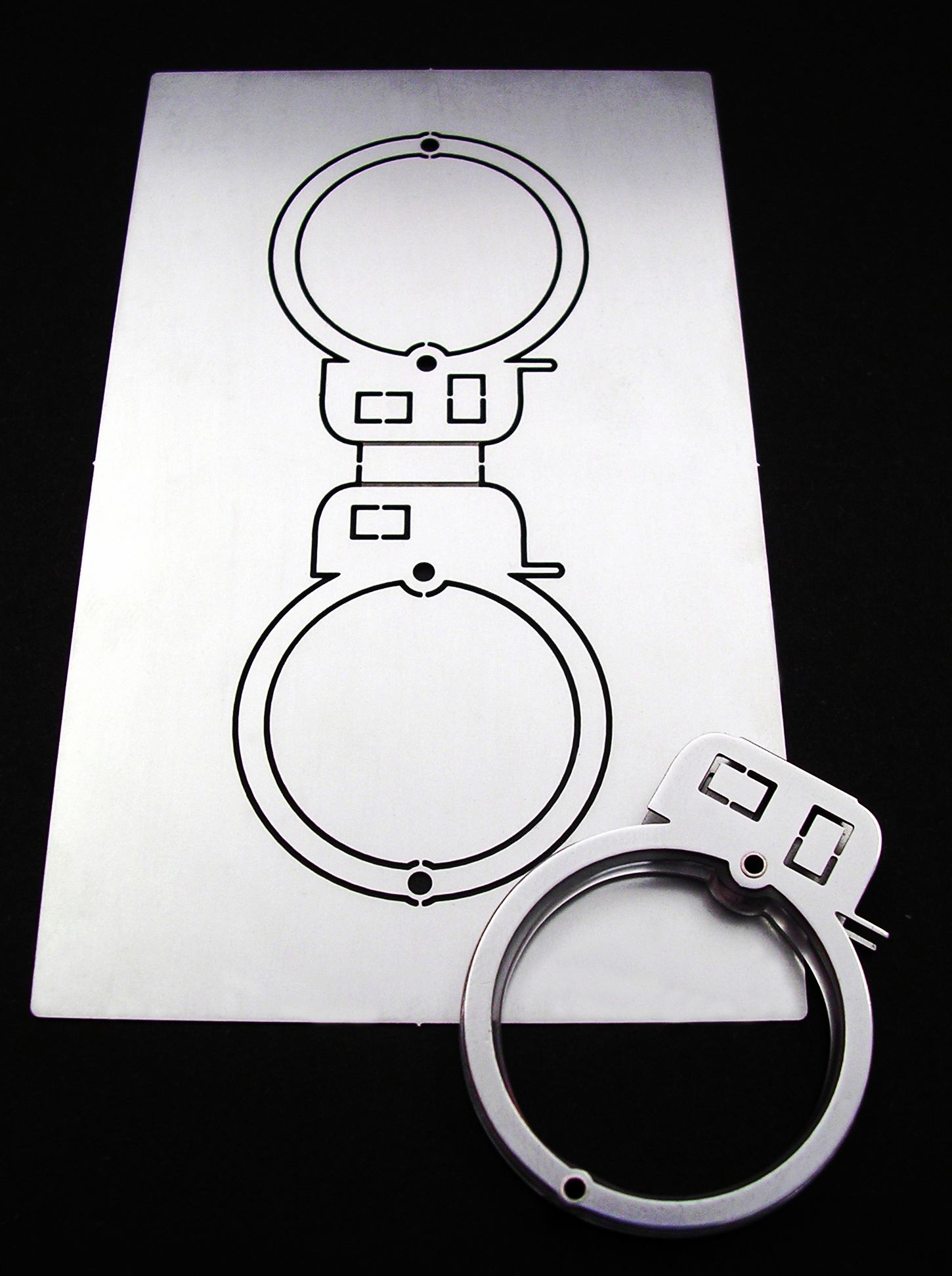 Caravan Card Ring Set | 2005 | Stainless Steel, Acrylic | 