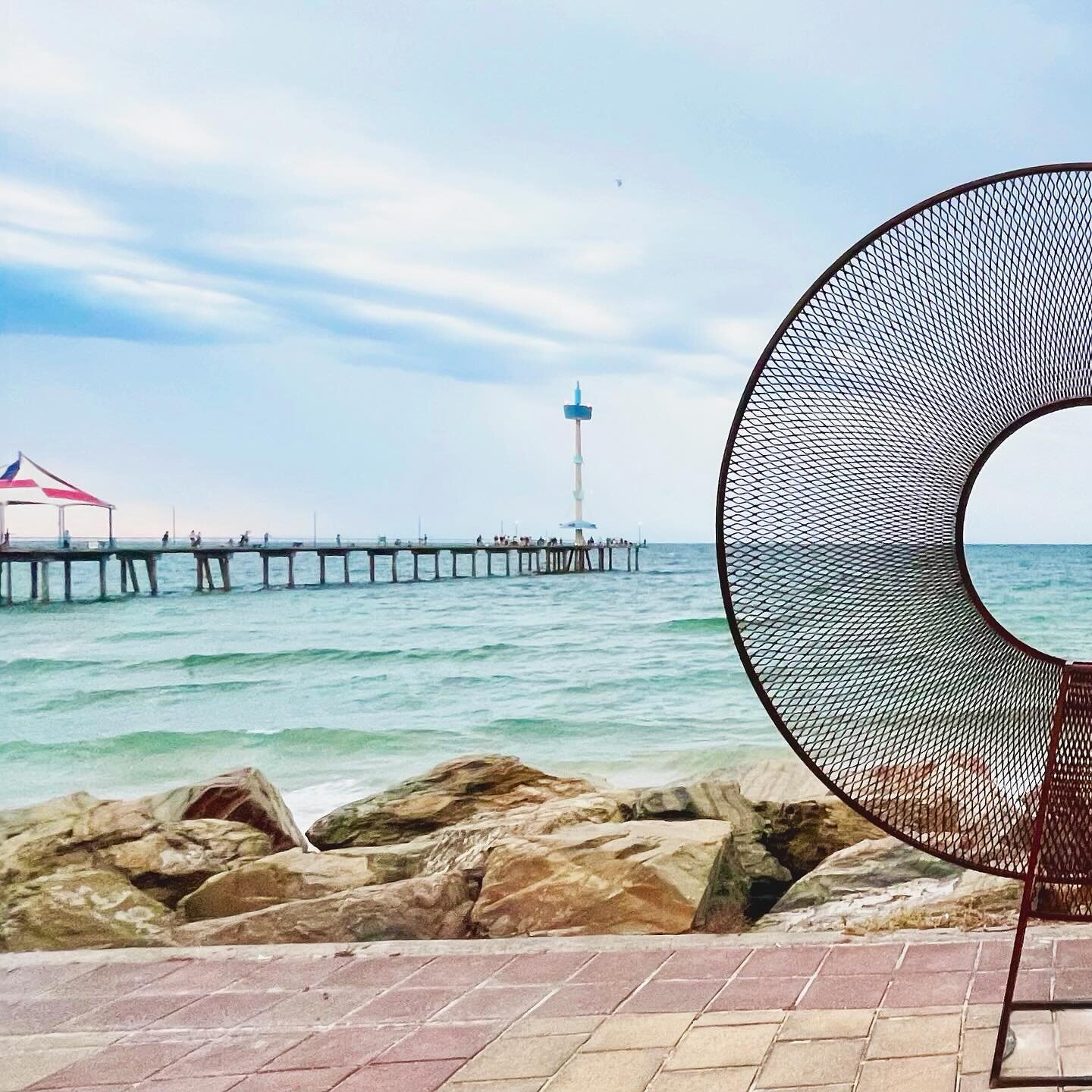 Christian Hall, Return, rusted mild steel, 2200mm x 1800mm x 500mm

Installed at Brighton Beach for @brightonjetty.sculptures &lsquo;24 until January 28.

@christianhall_studio

#steel
#rust
#community 
#outdoorsculpture