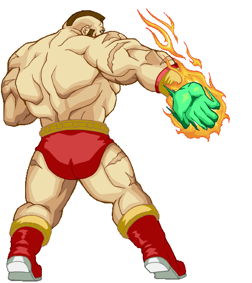 Zangief really doesn't need Green Hand now that he can Drive Rush