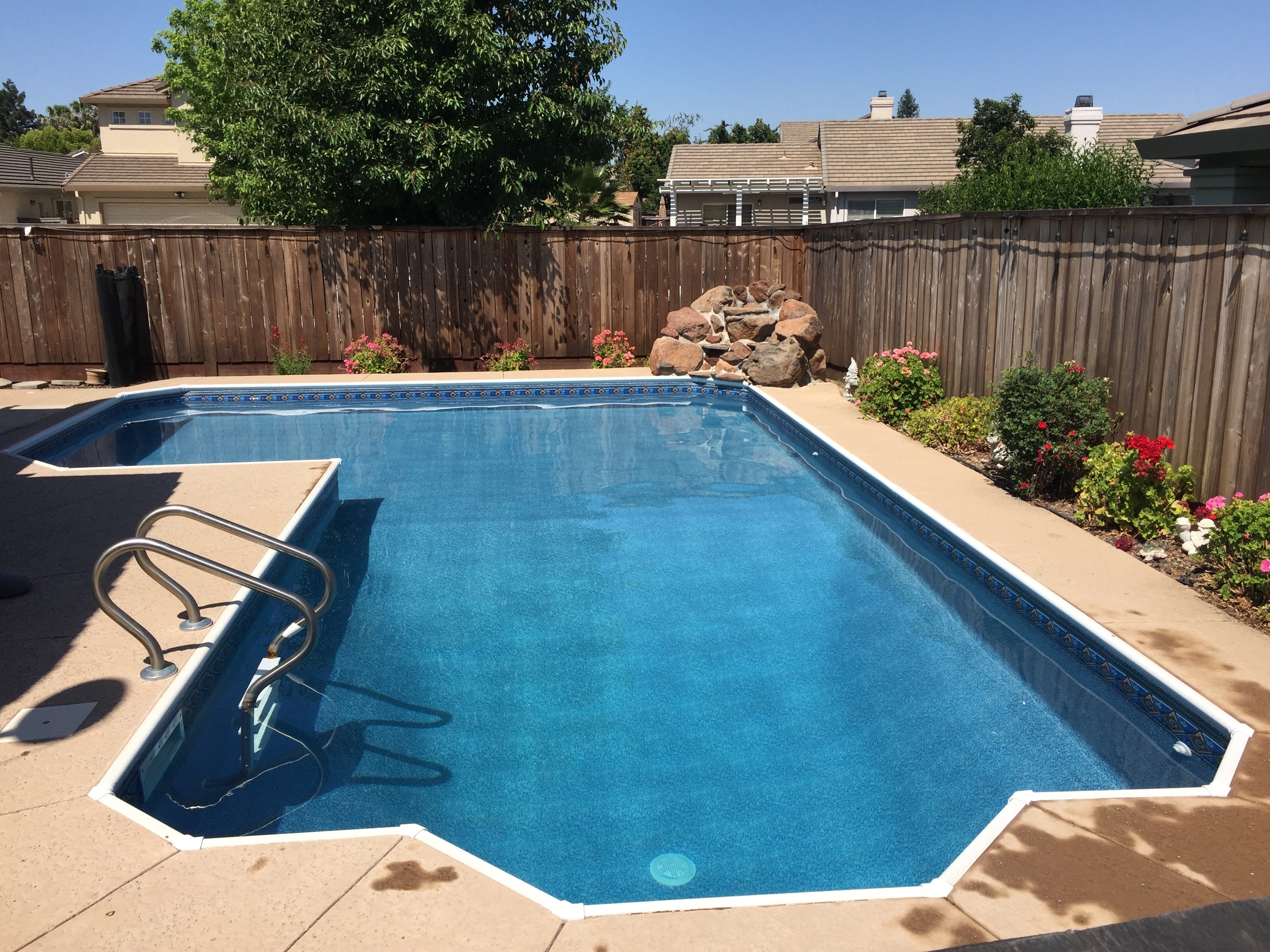 14x28 Lazy L Inground Reline In Elk Grove Ca Above The Rest Pools Inc 14x28 Lazy L Inground Reline In Elk Grove Ca Above The Rest Pools Inc
