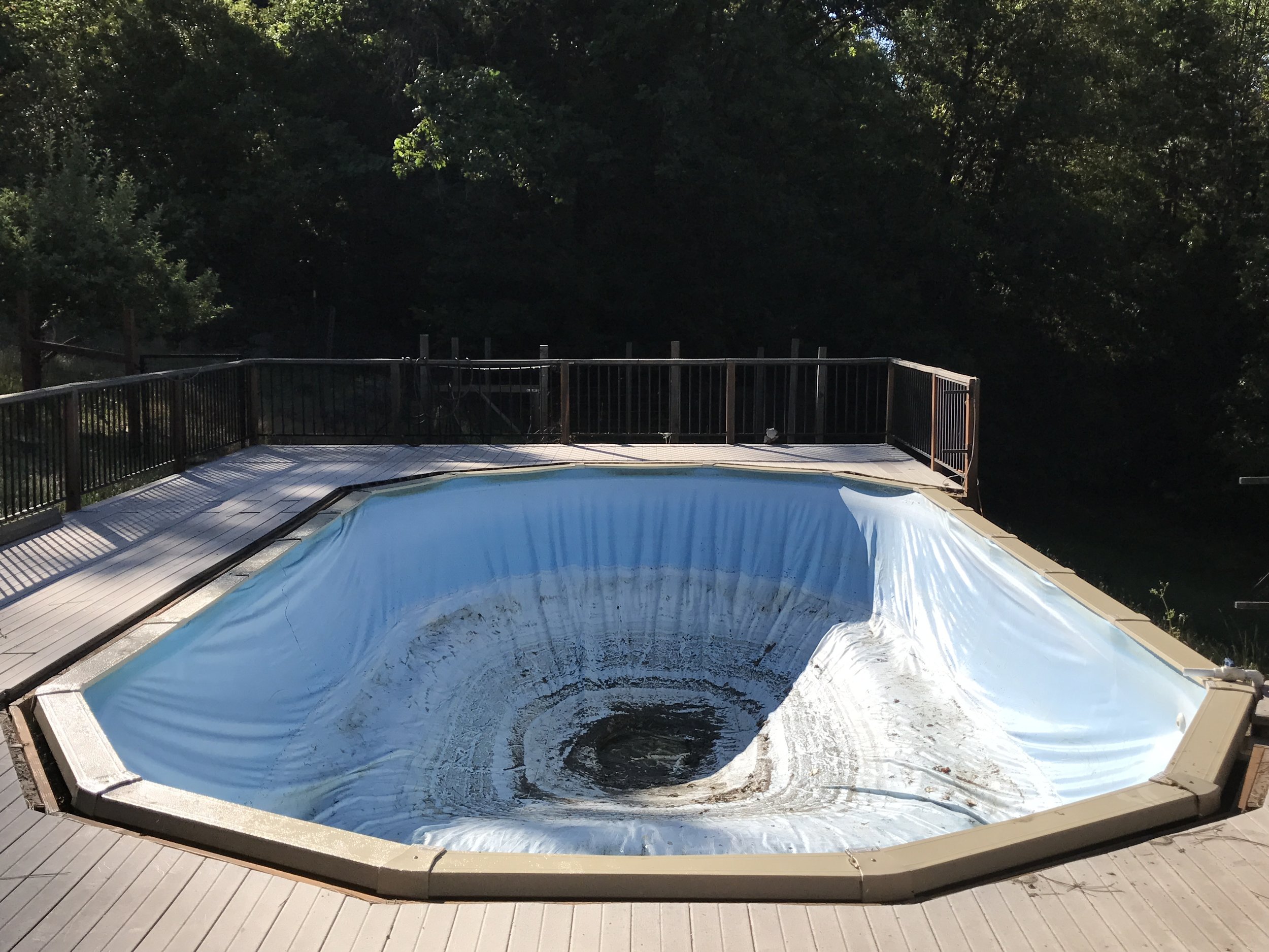  Installing Above Ground Swimming Pool Liner with Simple Decor