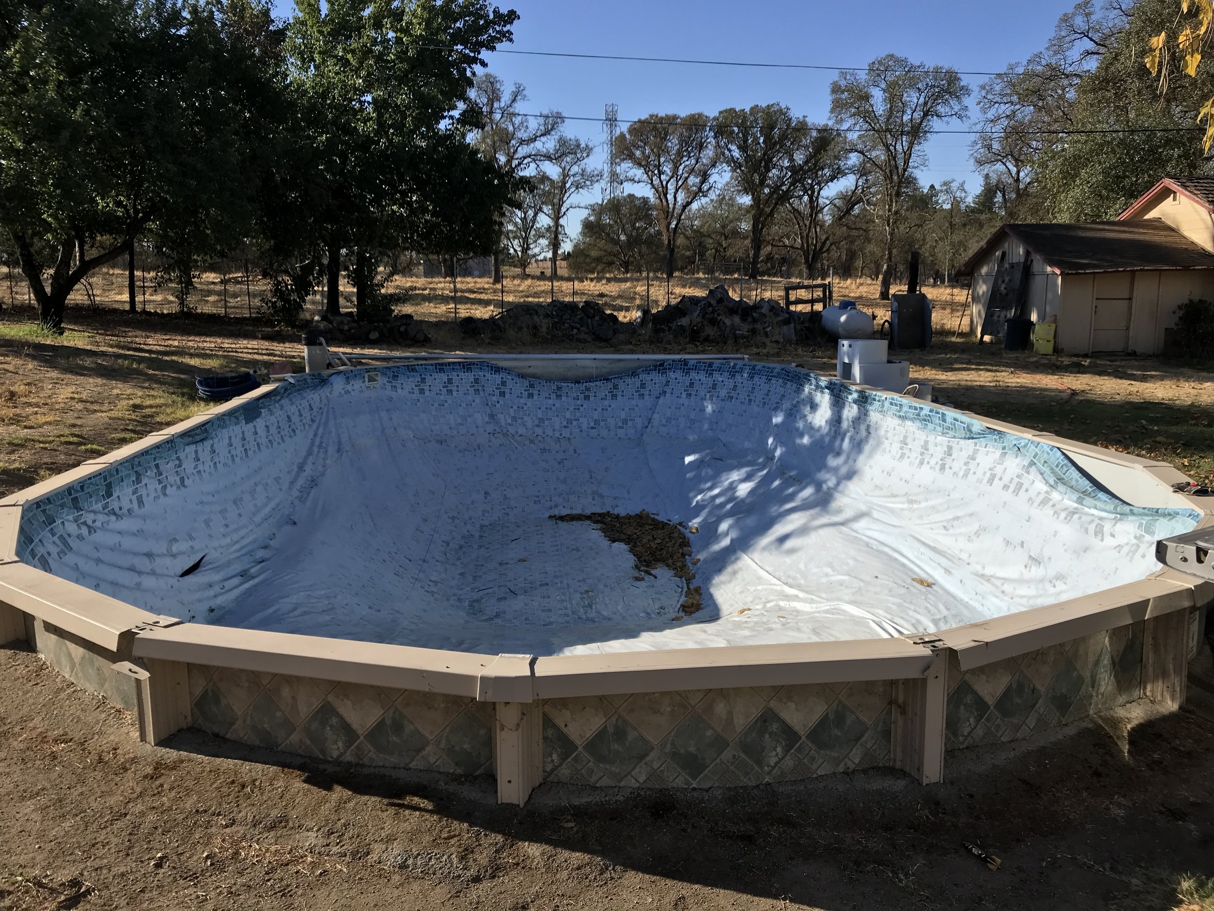 above ground pool liner install