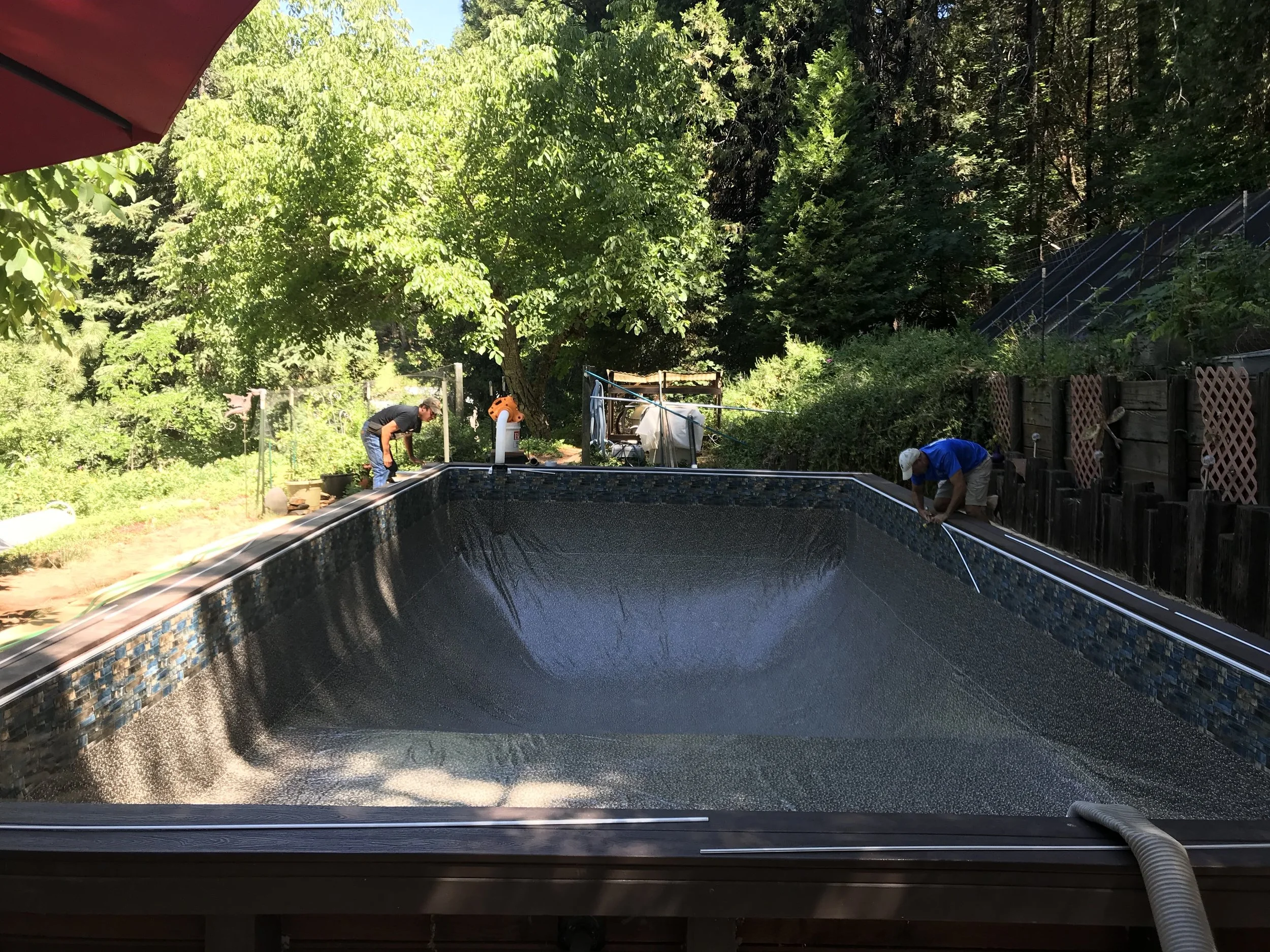 16x32 Inground Liner Installation in Grass Valley, CA — Above the Rest